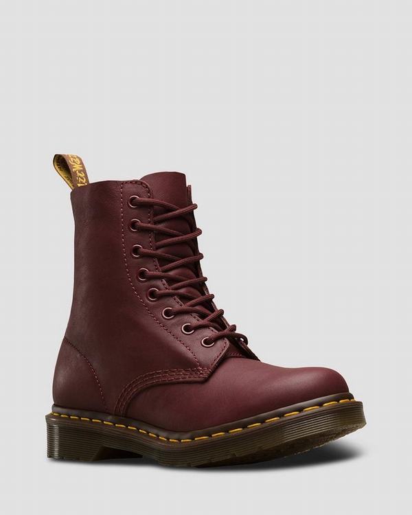 Dr Martens Dámské Kotníkové Boty 1460 Pascal Virginia Červené, CZ-980162